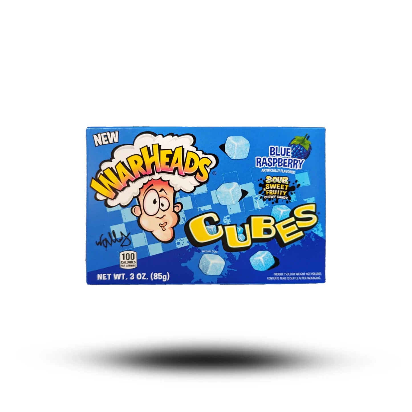 Warheads Blue Raspberry Cubes | 85g