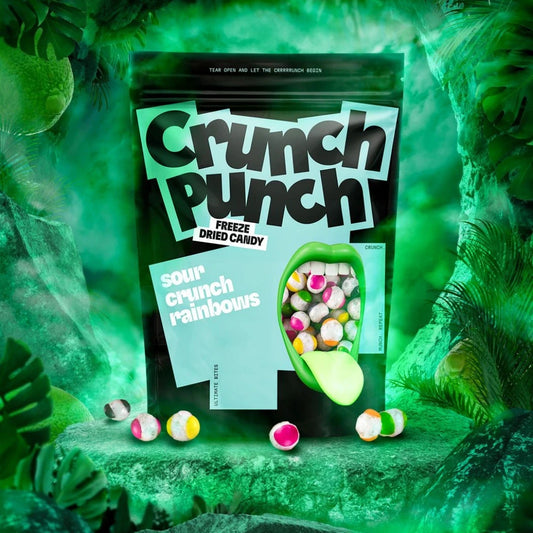 Crunch Punch Freeze Dried Candy Sour Crunchy Rainbows | 50g